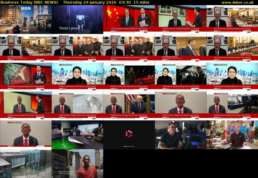 Business Today (BBC NEWS) Thursday 29 January 2026 03:30 - 03:45