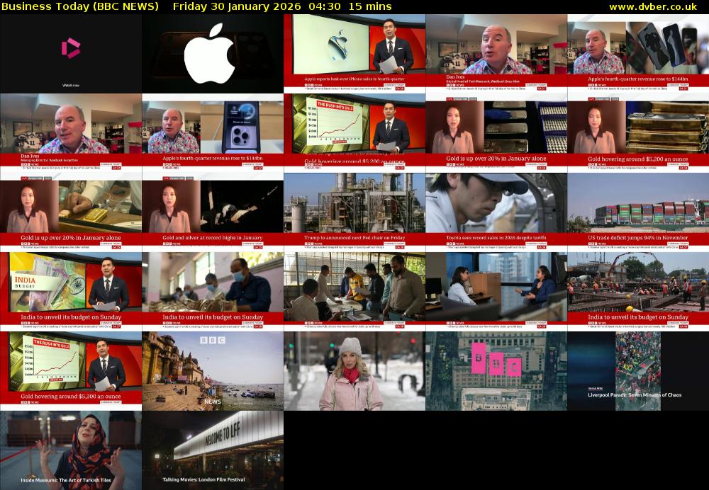 Business Today (BBC NEWS) Friday 30 January 2026 04:30 - 04:45