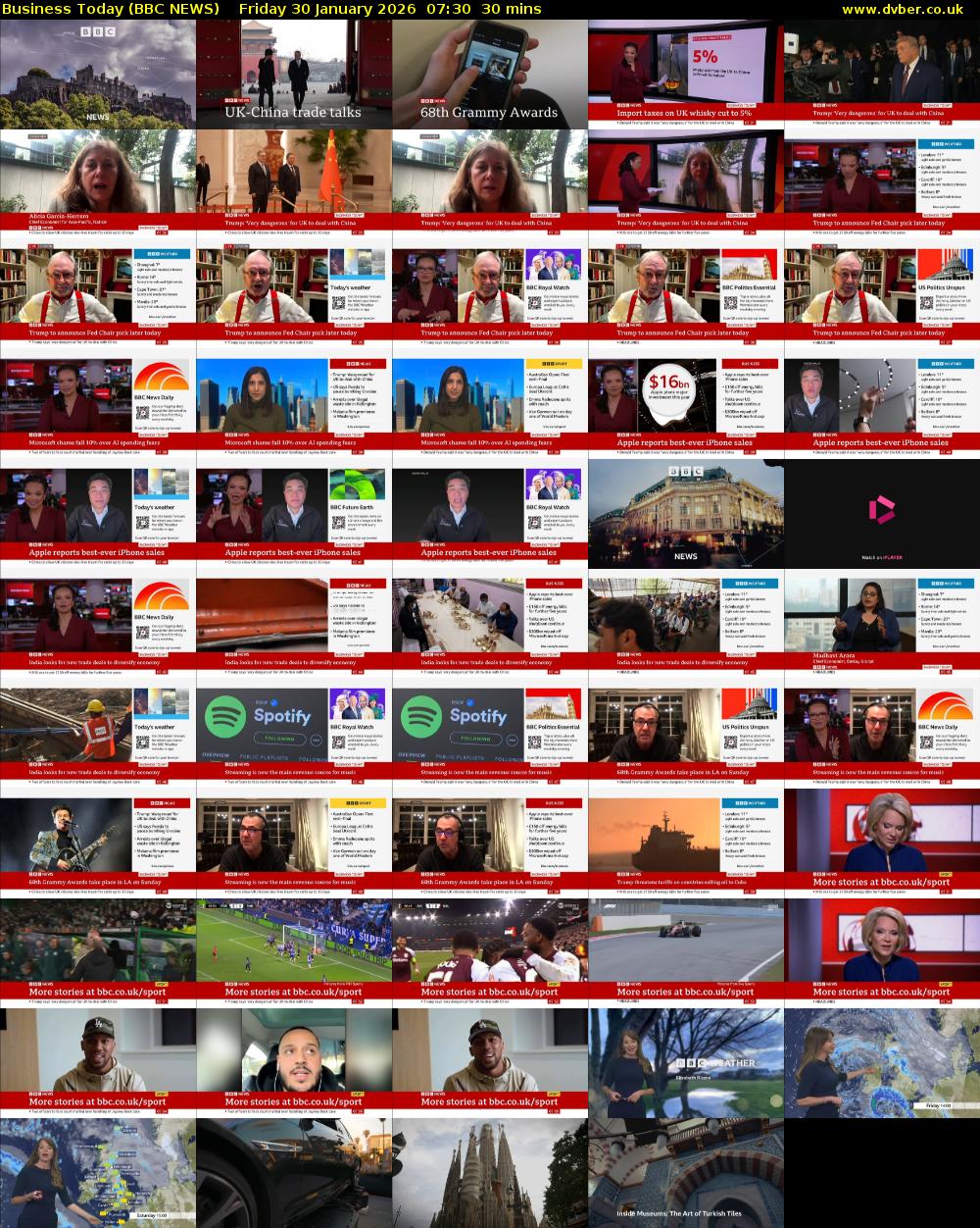 Business Today (BBC NEWS) Friday 30 January 2026 07:30 - 08:00