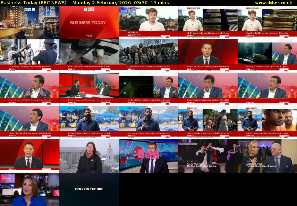 Business Today (BBC NEWS) Monday 2 February 2026 03:30 - 03:45
