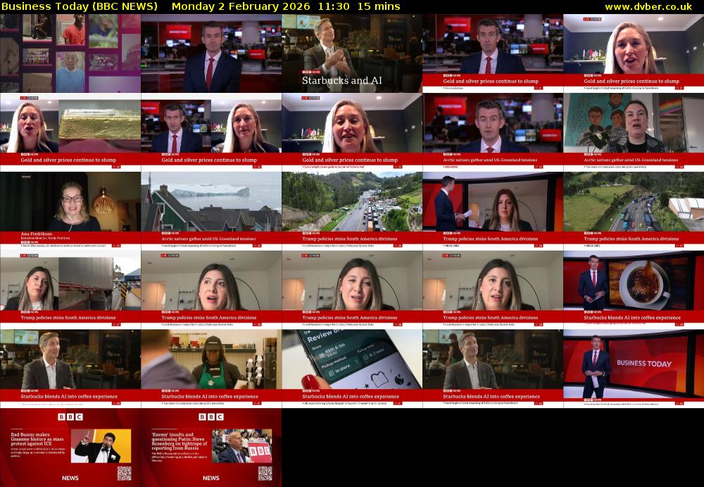 Business Today (BBC NEWS) Monday 2 February 2026 11:30 - 11:45