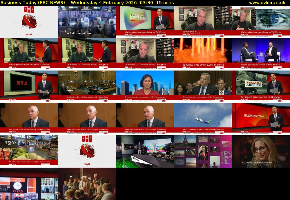 Business Today (BBC NEWS) Wednesday 4 February 2026 03:30 - 03:45