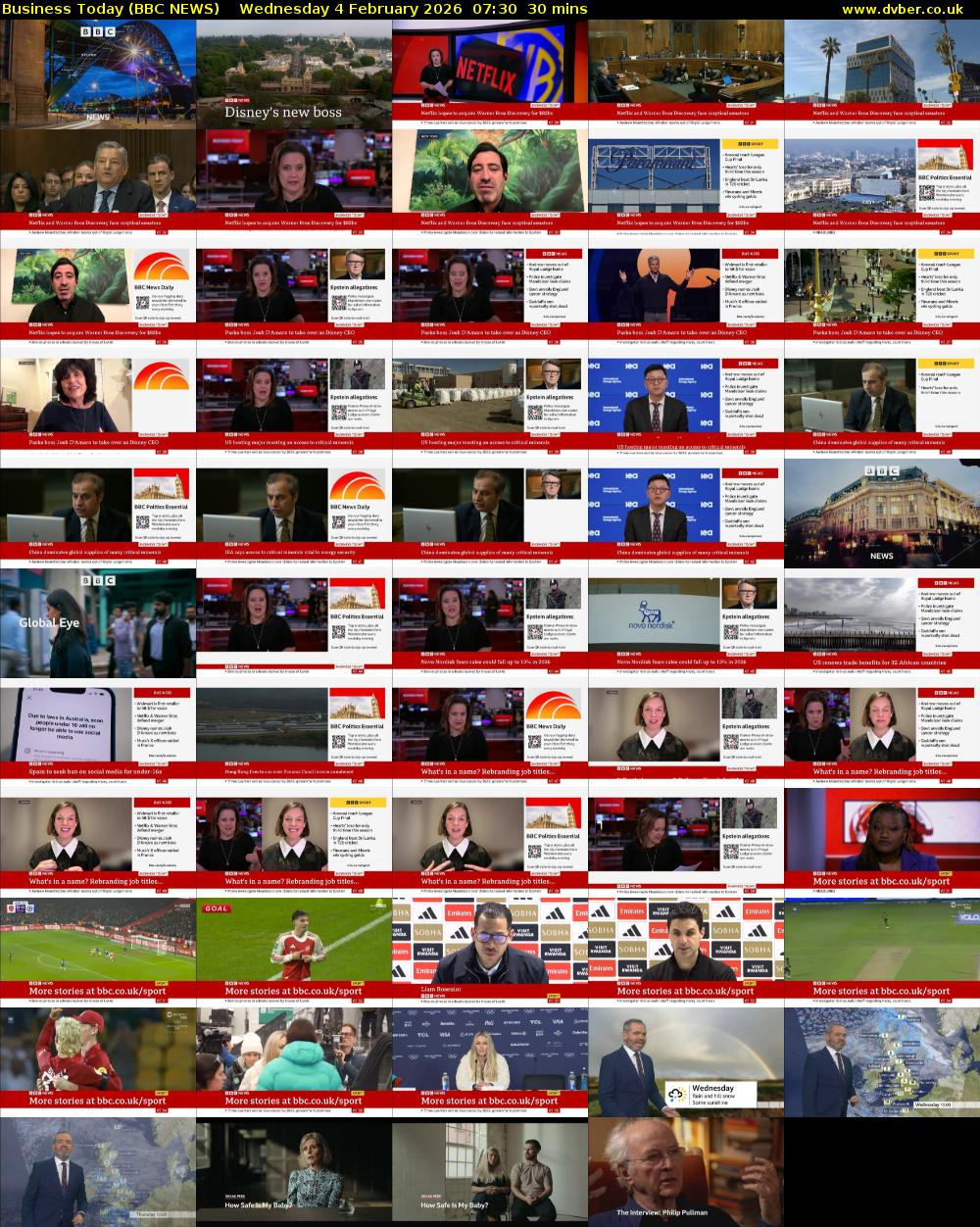 Business Today (BBC NEWS) Wednesday 4 February 2026 07:30 - 08:00