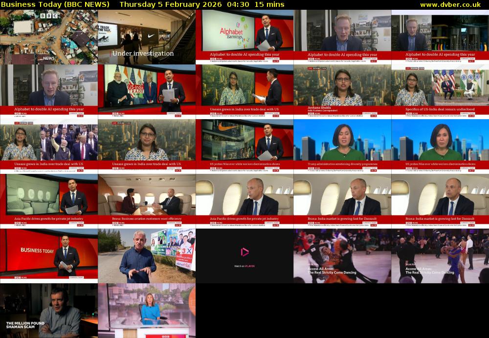 Business Today (BBC NEWS) Thursday 5 February 2026 04:30 - 04:45