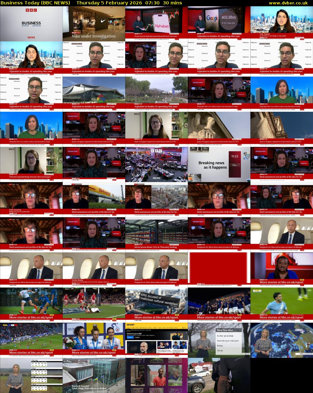 Business Today (BBC NEWS) Thursday 5 February 2026 07:30 - 08:00