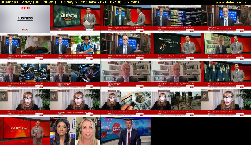Business Today (BBC NEWS) Friday 6 February 2026 02:30 - 02:45