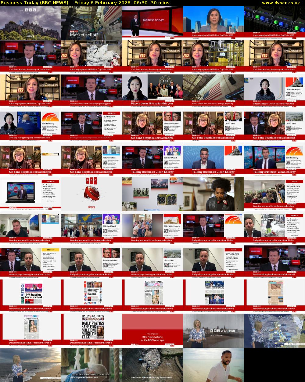 Business Today (BBC NEWS) Friday 6 February 2026 06:30 - 07:00