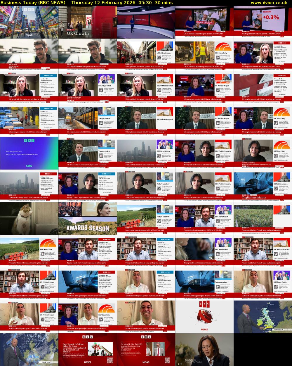 Business Today (BBC NEWS) Thursday 12 February 2026 05:30 - 06:00