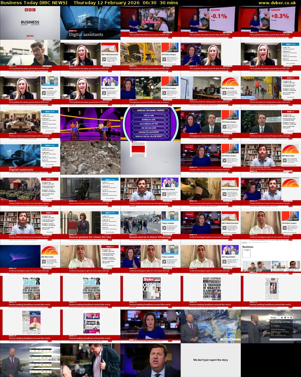 Business Today (BBC NEWS) Thursday 12 February 2026 06:30 - 07:00