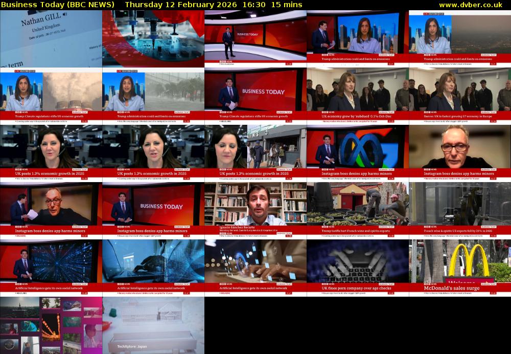 Business Today (BBC NEWS) Thursday 12 February 2026 16:30 - 16:45