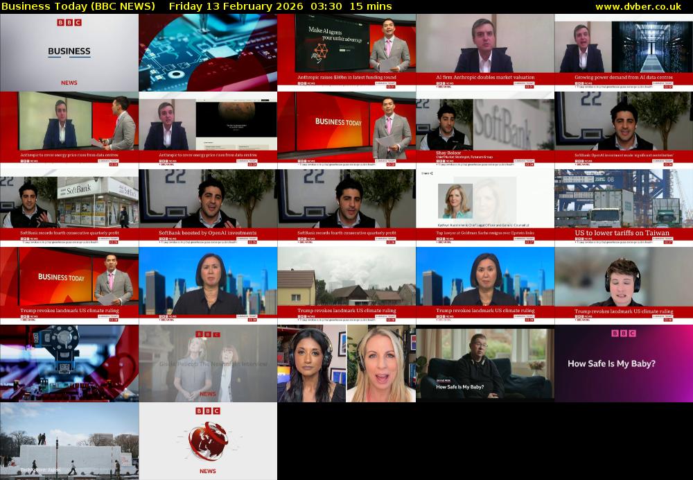 Business Today (BBC NEWS) Friday 13 February 2026 03:30 - 03:45