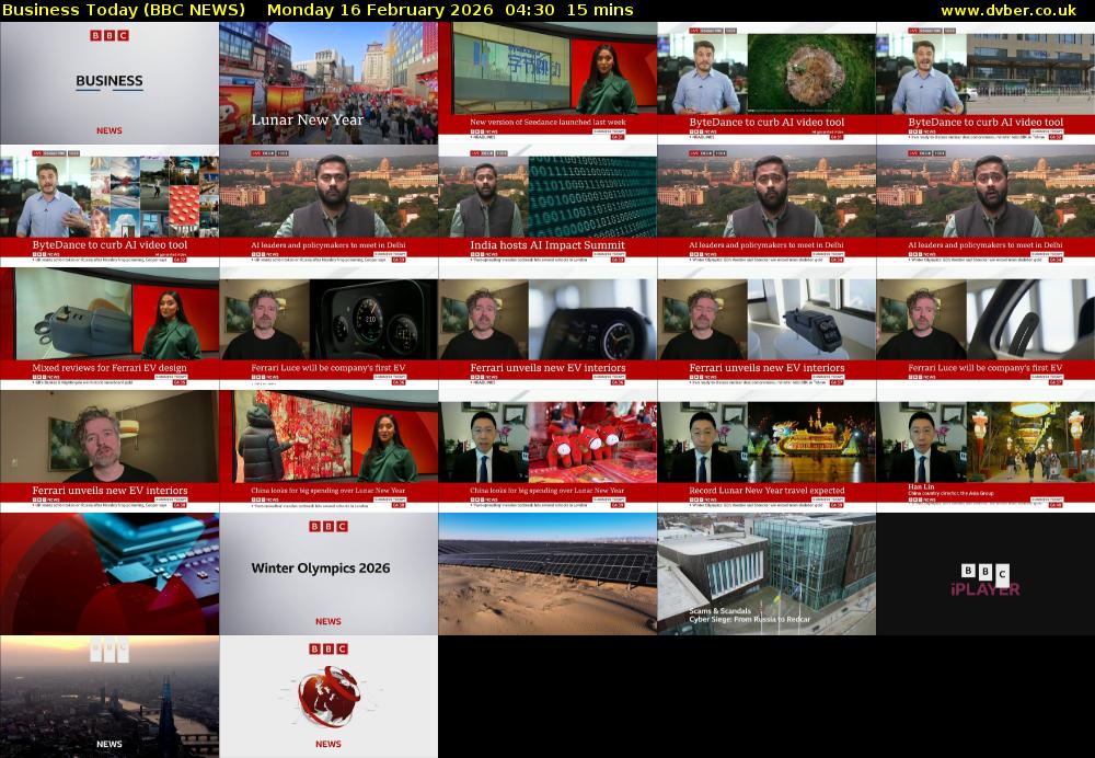 Business Today (BBC NEWS) Monday 16 February 2026 04:30 - 04:45
