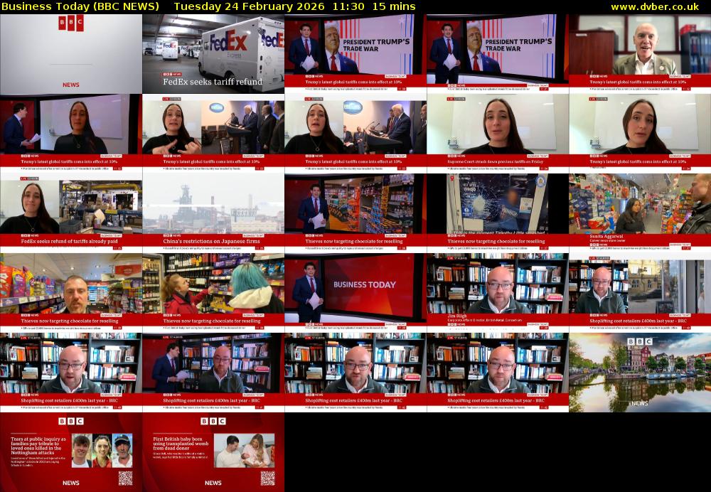 Business Today (BBC NEWS) Tuesday 24 February 2026 11:30 - 11:45