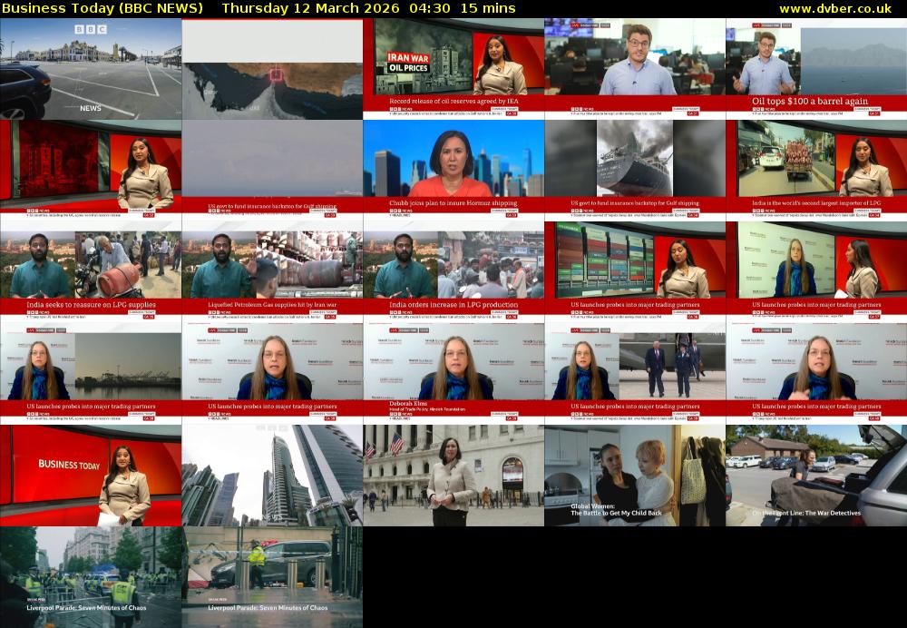 Business Today (BBC NEWS) Thursday 12 March 2026 04:30 - 04:45