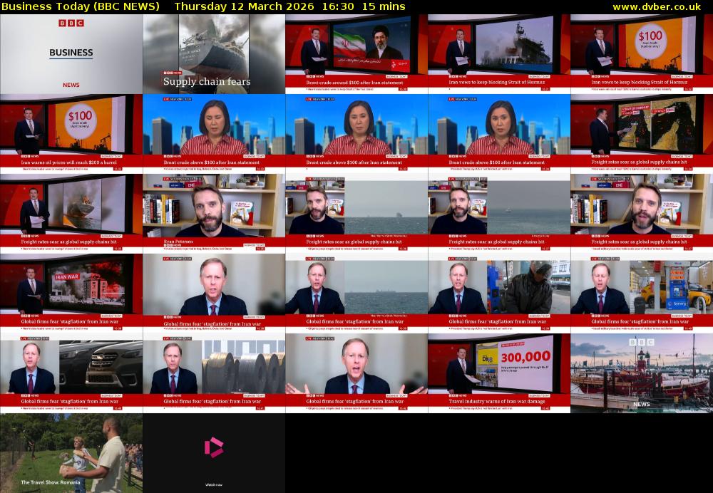 Business Today (BBC NEWS) Thursday 12 March 2026 16:30 - 16:45