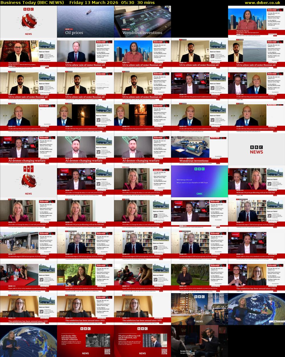 Business Today (BBC NEWS) Friday 13 March 2026 05:30 - 06:00