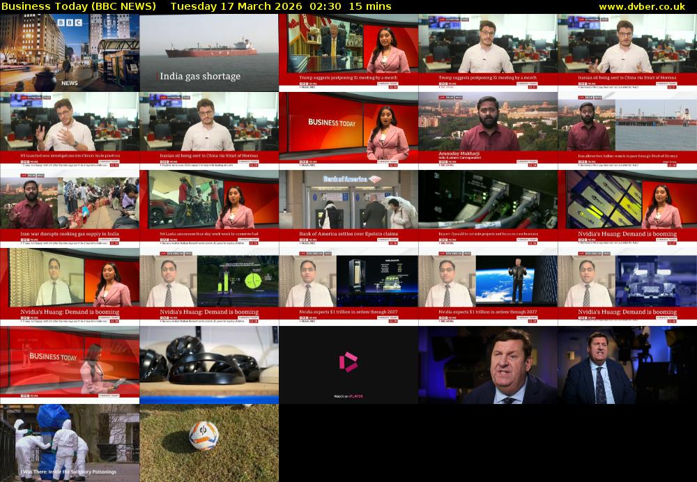 Business Today (BBC NEWS) Tuesday 17 March 2026 02:30 - 02:45
