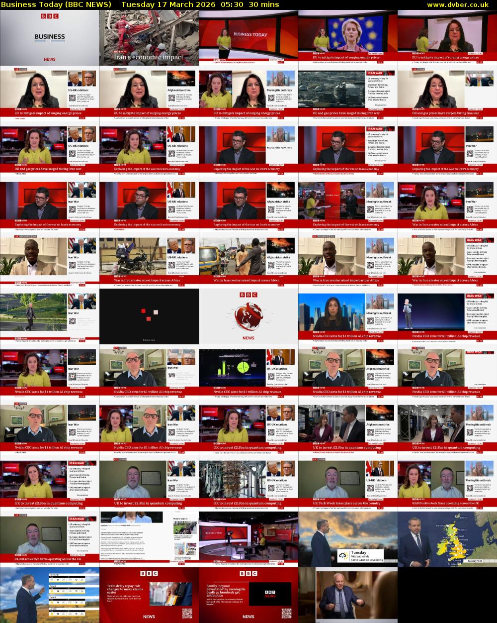 Business Today (BBC NEWS) Tuesday 17 March 2026 05:30 - 06:00