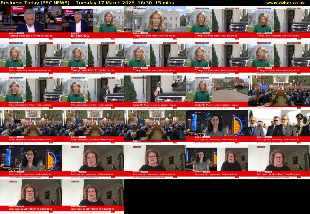 Business Today (BBC NEWS) Tuesday 17 March 2026 16:30 - 16:45