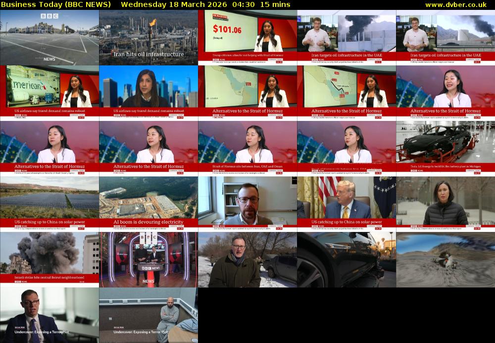 Business Today (BBC NEWS) Wednesday 18 March 2026 04:30 - 04:45