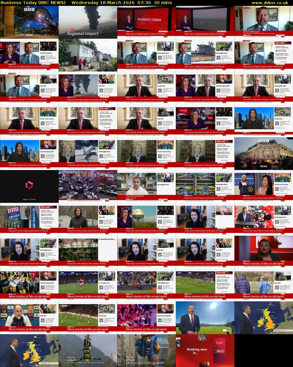 Business Today (BBC NEWS) Wednesday 18 March 2026 07:30 - 08:00