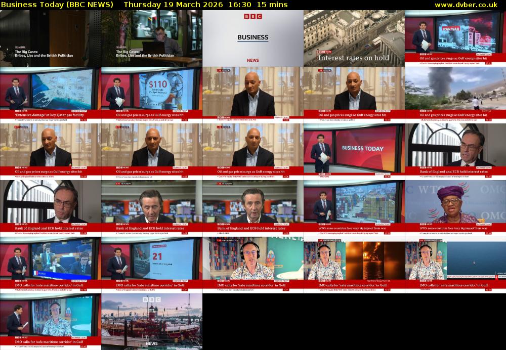 Business Today (BBC NEWS) Thursday 19 March 2026 16:30 - 16:45