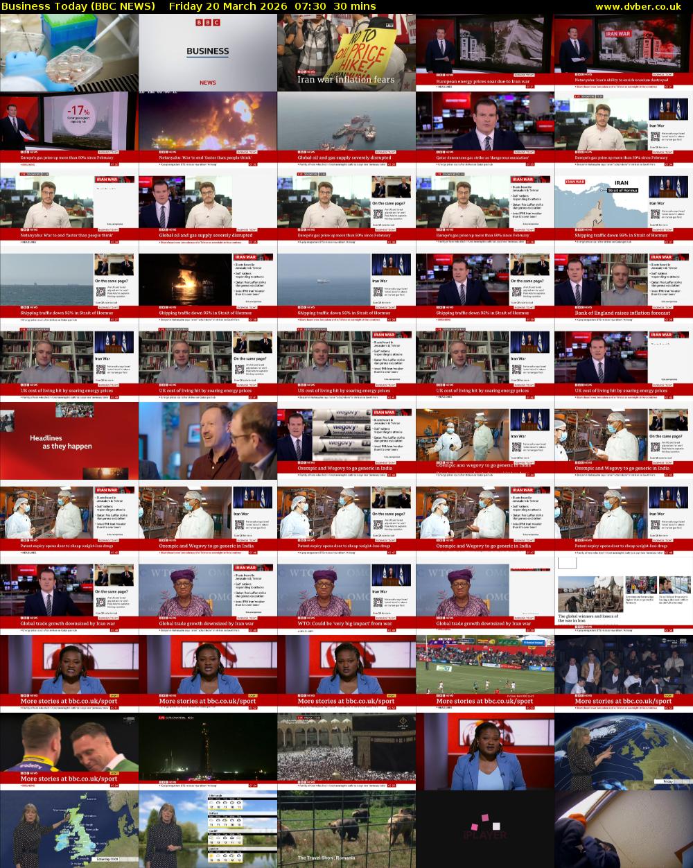 Business Today (BBC NEWS) Friday 20 March 2026 07:30 - 08:00