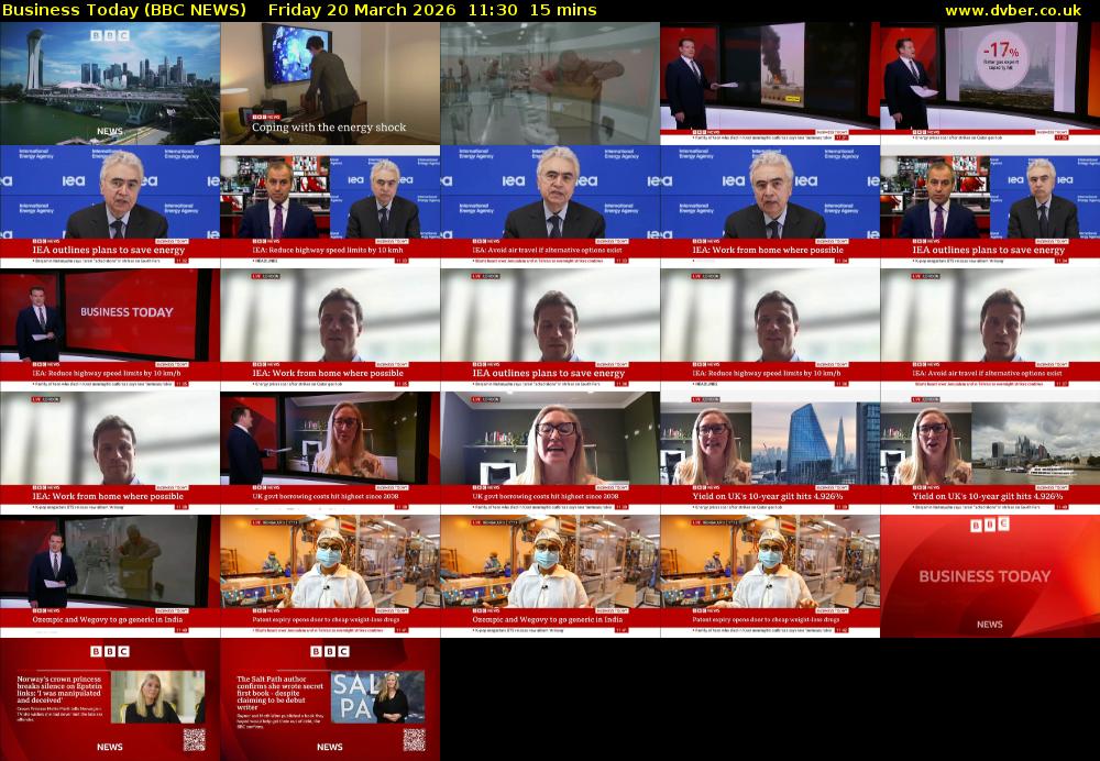 Business Today (BBC NEWS) Friday 20 March 2026 11:30 - 11:45