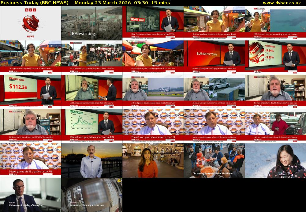 Business Today (BBC NEWS) Monday 23 March 2026 03:30 - 03:45