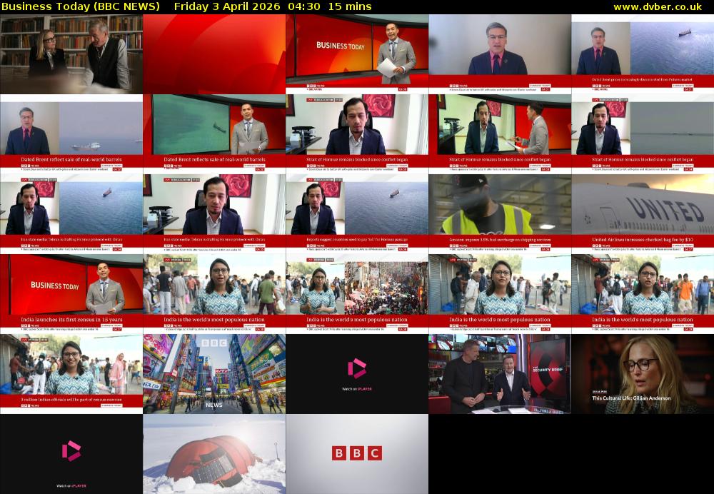 Business Today (BBC NEWS) Friday 3 April 2026 04:30 - 04:45