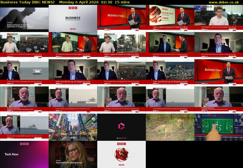 Business Today (BBC NEWS) Monday 6 April 2026 02:30 - 02:45