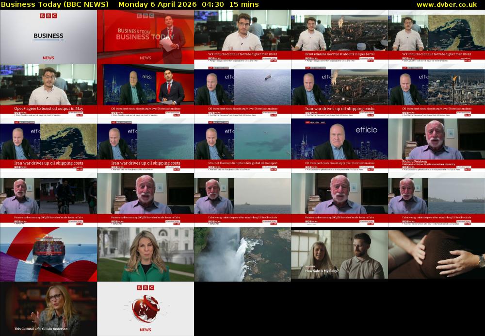 Business Today (BBC NEWS) Monday 6 April 2026 04:30 - 04:45