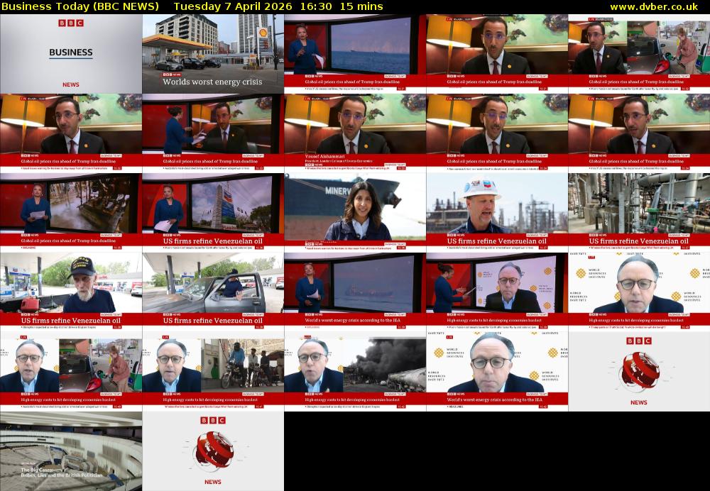 Business Today (BBC NEWS) Tuesday 7 April 2026 16:30 - 16:45