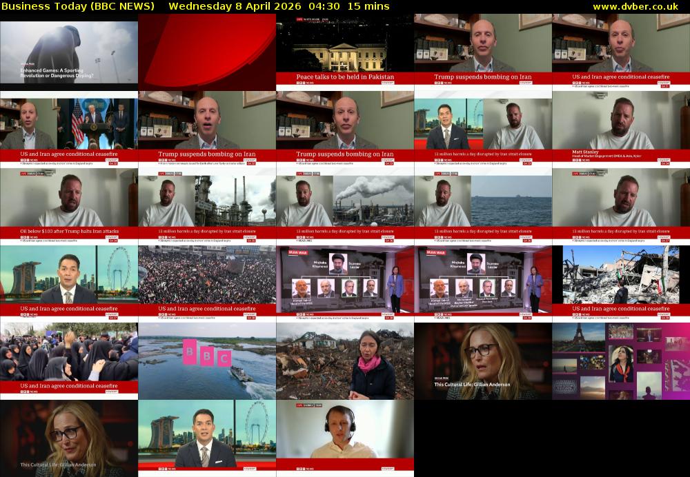 Business Today (BBC NEWS) Wednesday 8 April 2026 04:30 - 04:45