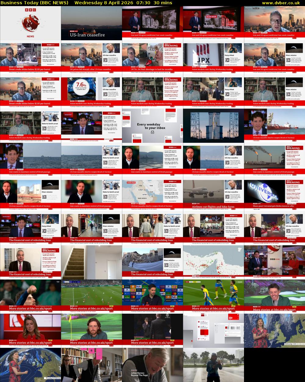 Business Today (BBC NEWS) Wednesday 8 April 2026 07:30 - 08:00