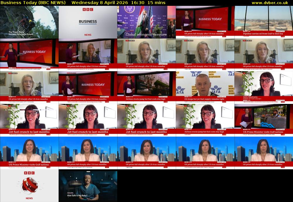 Business Today (BBC NEWS) Wednesday 8 April 2026 16:30 - 16:45