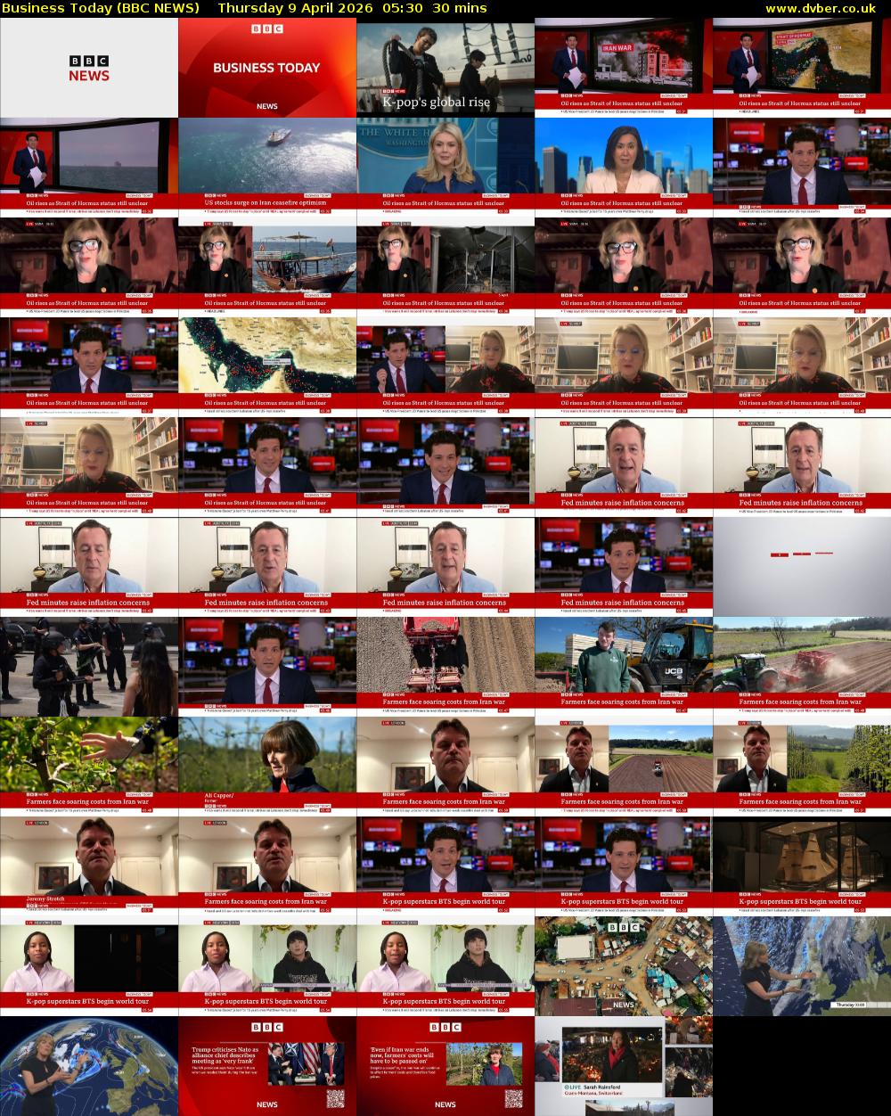 Business Today (BBC NEWS) Thursday 9 April 2026 05:30 - 06:00