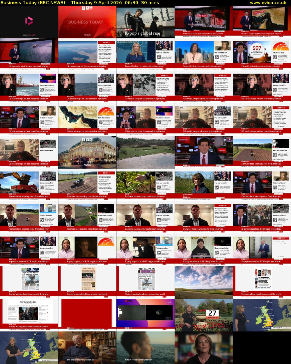 Business Today (BBC NEWS) Thursday 9 April 2026 06:30 - 07:00
