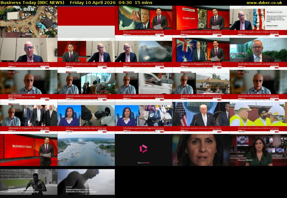Business Today (BBC NEWS) Friday 10 April 2026 04:30 - 04:45