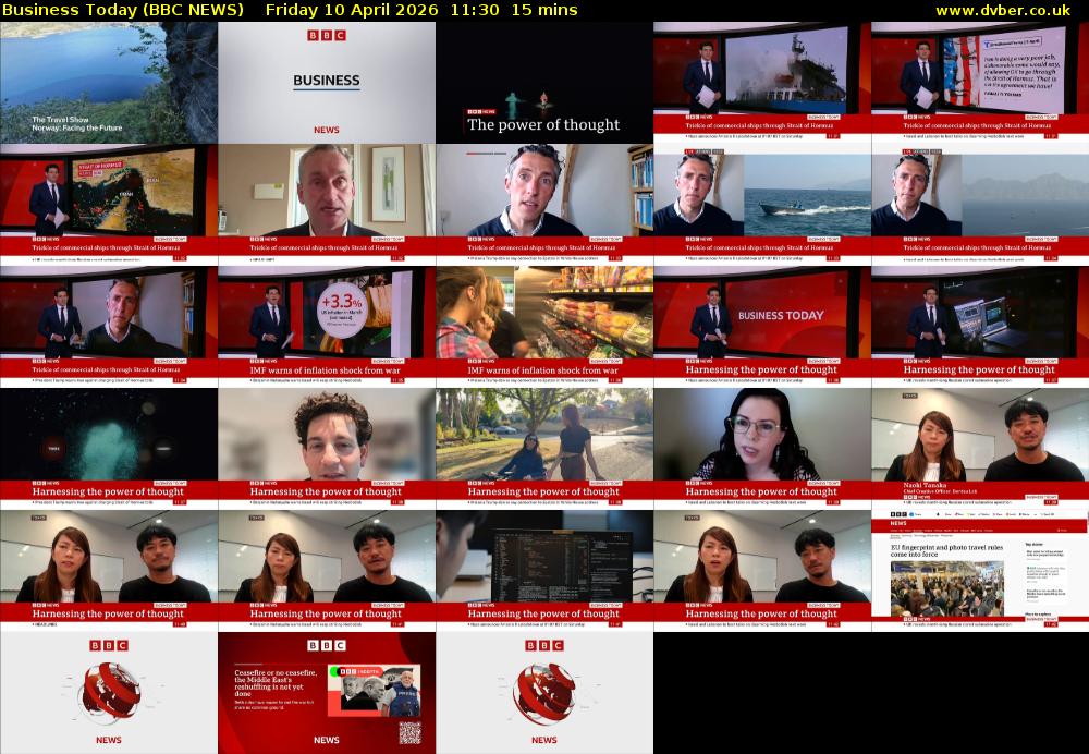 Business Today (BBC NEWS) Friday 10 April 2026 11:30 - 11:45