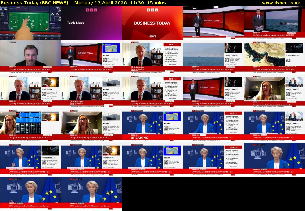 Business Today (BBC NEWS) Monday 13 April 2026 11:30 - 11:45