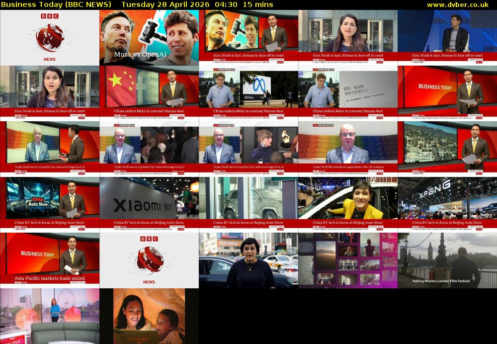 Business Today (BBC NEWS) Tuesday 28 April 2026 04:30 - 04:45
