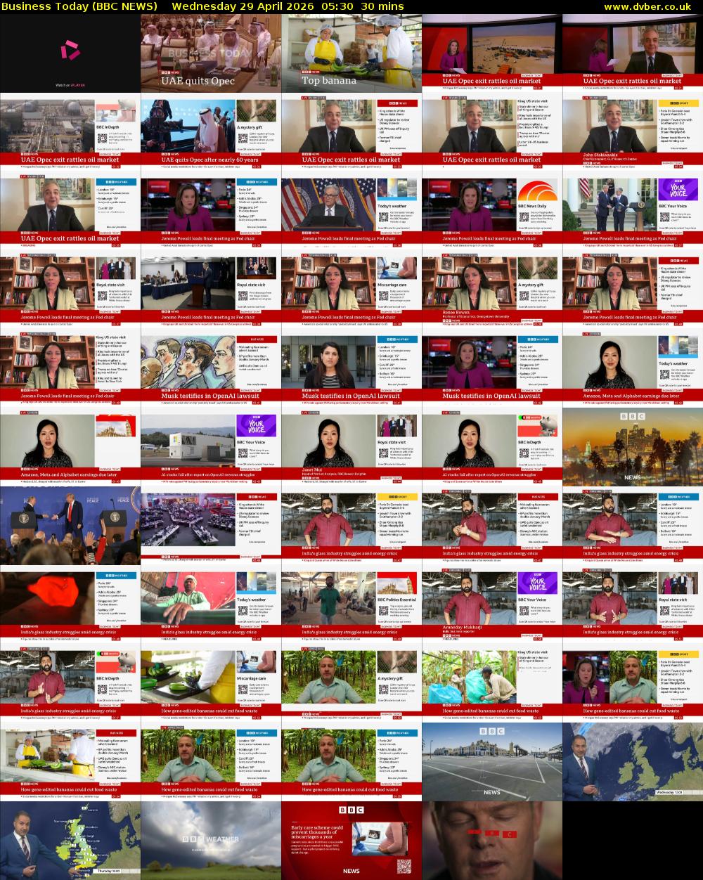 Business Today (BBC NEWS) Wednesday 29 April 2026 05:30 - 06:00