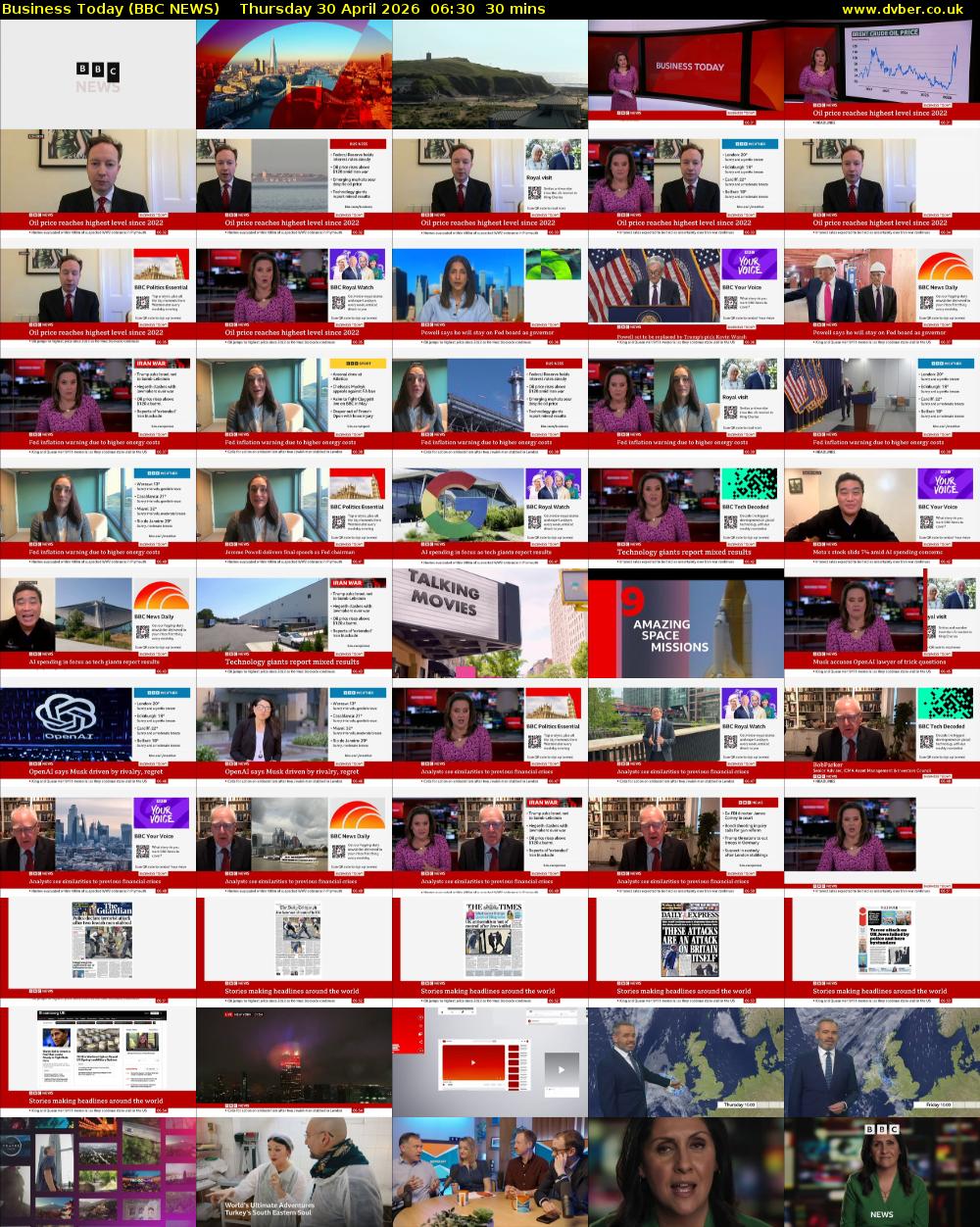 Business Today (BBC NEWS) Thursday 30 April 2026 06:30 - 07:00
