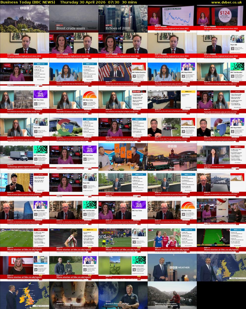 Business Today (BBC NEWS) Thursday 30 April 2026 07:30 - 08:00