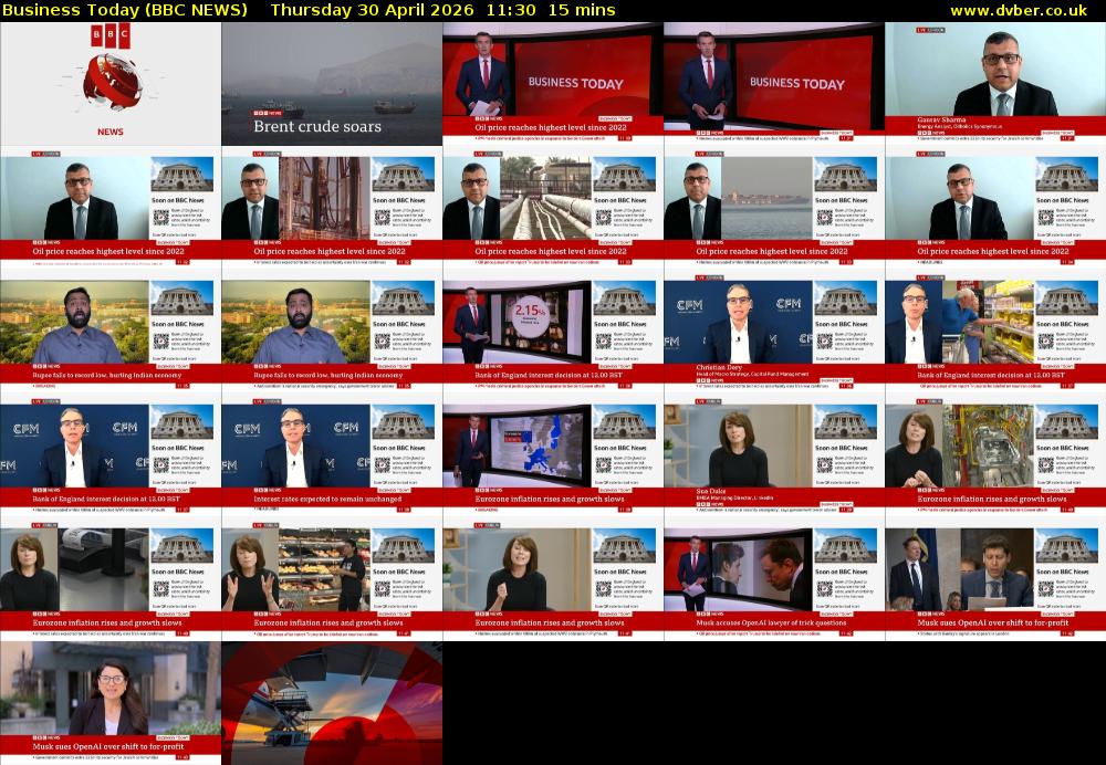 Business Today (BBC NEWS) Thursday 30 April 2026 11:30 - 11:45