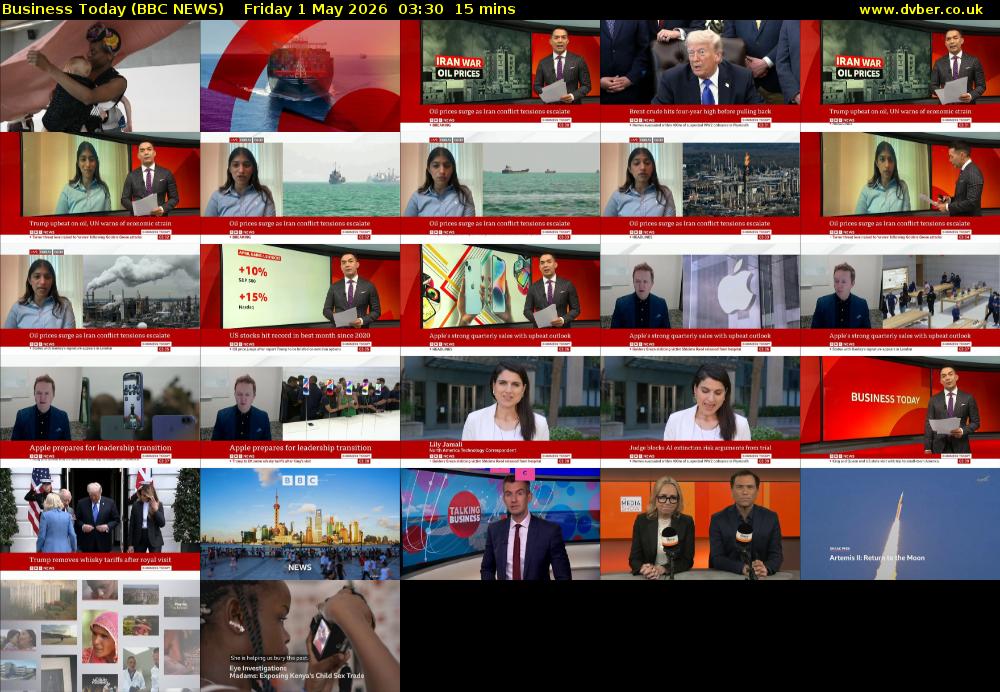 Business Today (BBC NEWS) Friday 1 May 2026 03:30 - 03:45