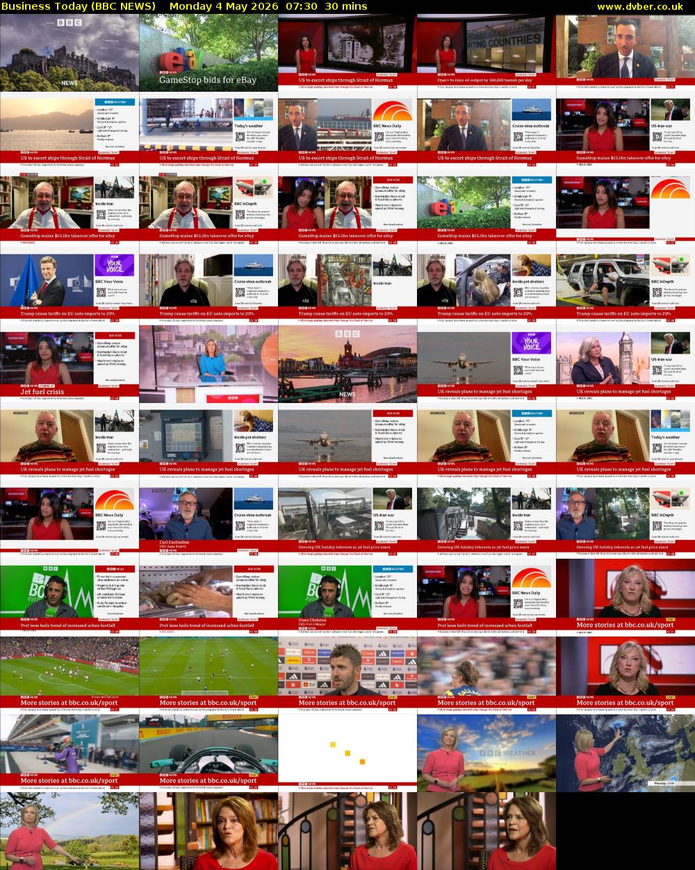 Business Today (BBC NEWS) Monday 4 May 2026 07:30 - 08:00
