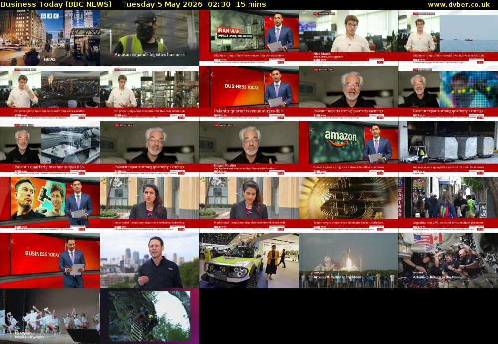 Business Today (BBC NEWS) Tuesday 5 May 2026 02:30 - 02:45