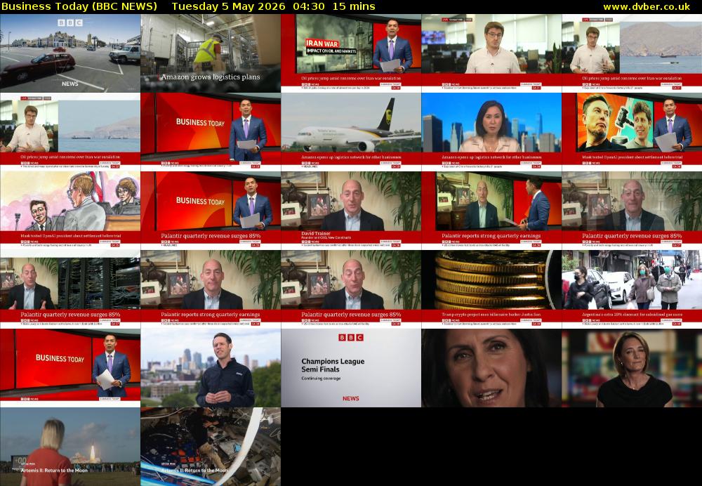 Business Today (BBC NEWS) Tuesday 5 May 2026 04:30 - 04:45